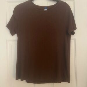 Old Navy Chocolate Brown Short Sleeve Tee
